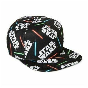Star Wars Light Sabers 80s Flat Brim Hat Black OS